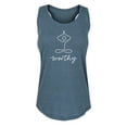 thumbnail image 1 of Instant Message - Worthy Yoga Pose - Women's Racerback Tank, 1 of 5