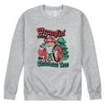 thumbnail image 1 of Instant Message - Wranglin Around The Tree - Men's Long Sleeve Crew Fleece Sweatshirt, 1 of 5