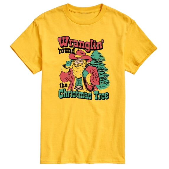 Instant Message - Wranglin Around The Tree - Men's Short Sleeve Graphic T-Shirt