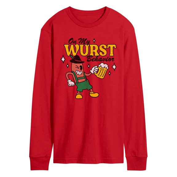 Instant Message - Wurst Behavior Fall Festival - Men's Long Sleeve Graphic T-Shirt
