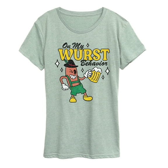 Instant Message - Wurst Behavior Fall Festival - Women's Short Sleeve Graphic T-Shirt