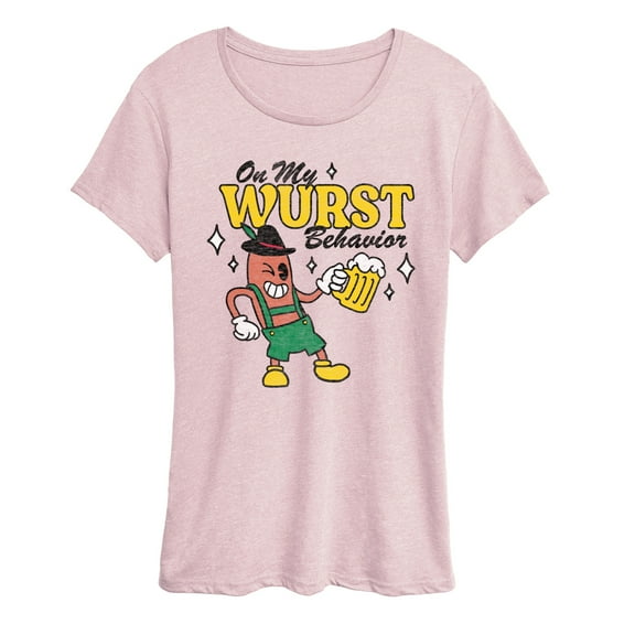 Instant Message - Wurst Behavior Fall Festival - Women's Short Sleeve Graphic T-Shirt