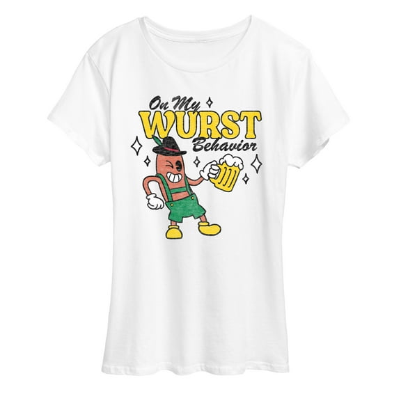 Instant Message - Wurst Behavior Fall Festival - Women's Short Sleeve Graphic T-Shirt