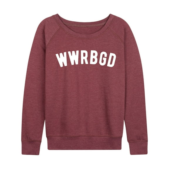 Instant Message - Wwrbgd - Women's and Women's Plus Size French Terry Long Sleeve Shirt