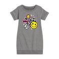 thumbnail image 1 of Instant Message - Y2K Heart - Toddler & Youth Girls Fleece Dress, 1 of 6