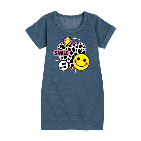 Instant Message - Y2K Heart - Toddler & Youth Girls Fleece Dress