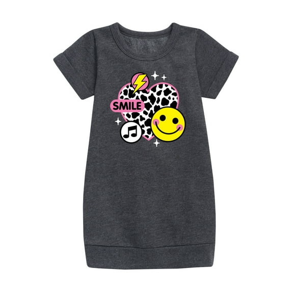 Instant Message - Y2K Heart - Toddler & Youth Girls Fleece Dress