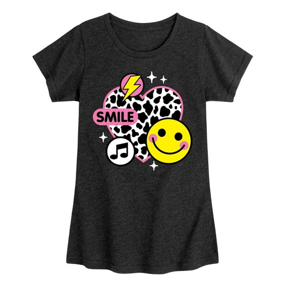 Instant Message - Y2K Heart - Toddler & Youth Girls Short Sleeve Graphic T-Shirt