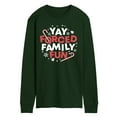 thumbnail image 1 of Instant Message - Yay Forced Family Fun - Men's Long Sleeve Graphic T-Shirt, 1 of 4