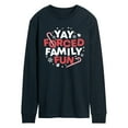 thumbnail image 1 of Instant Message - Yay Forced Family Fun - Men's Long Sleeve Graphic T-Shirt, 1 of 5