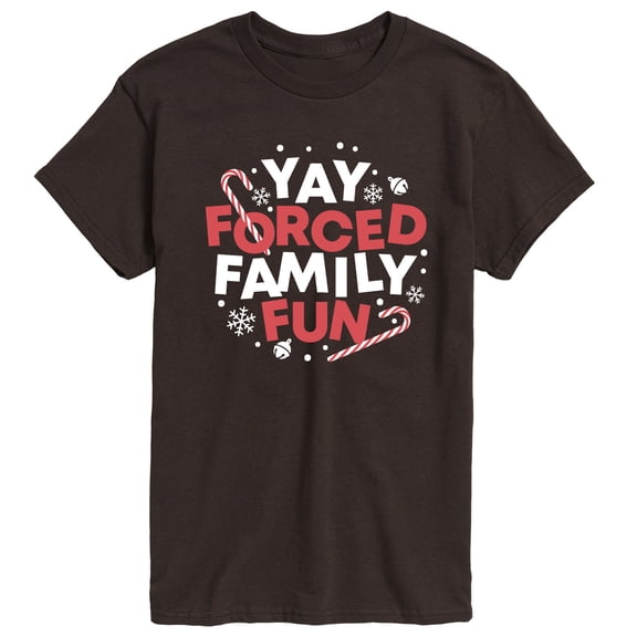 Instant Message - Yay Forced Family Fun - Men's Short Sleeve Graphic T-Shirt