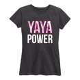 thumbnail image 1 of Instant Message - Yaya Power, Floral Fill - Women's Short Sleeve Graphic T-Shirt, 1 of 5