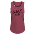 thumbnail image 1 of Instant Message - Yeah No - Women's Racerback Tank, 1 of 5