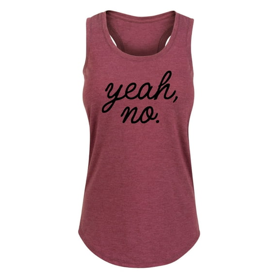 Instant Message - Yeah No - Women's Racerback Tank