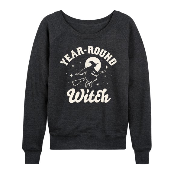 Instant Message - Year Round Witch - Women's Lightweight French Terry Long Sleeve Shirt