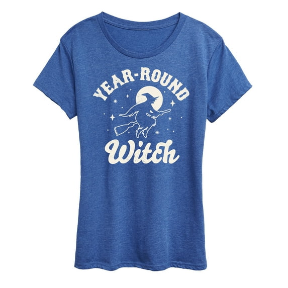 Instant Message - Year Round Witch - Women's Short Sleeve Graphic T-Shirt
