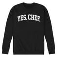 thumbnail image 1 of Instant Message - Yes Chef Collegiate - Men's Crew Neck Fleece Pullover, 1 of 6