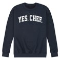 thumbnail image 1 of Instant Message - Yes Chef Collegiate - Men's Crew Neck Fleece Pullover, 1 of 6