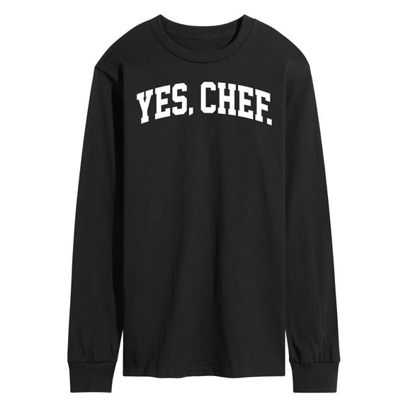 Instant Message - Yes Chef Collegiate - Men's Long Sleeve T-Shirt