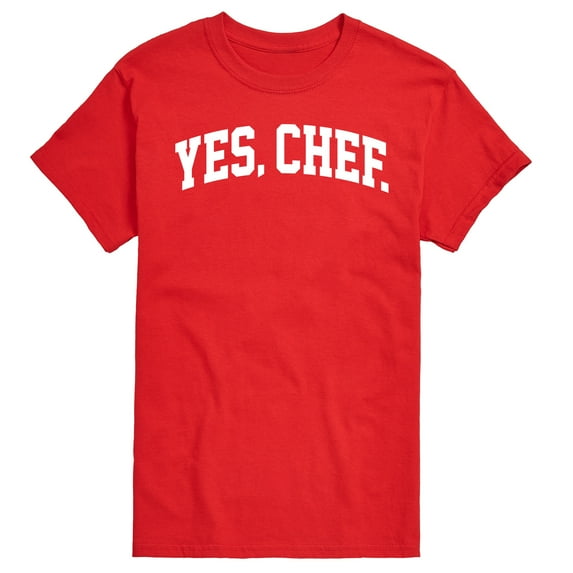 Instant Message - Yes Chef Collegiate - Men's Short Sleeve Graphic T-Shirt