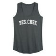 thumbnail image 1 of Instant Message - Yes Chef Collegiate - Women's Racerback Tank Top, 1 of 6