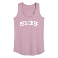 thumbnail image 1 of Instant Message - Yes Chef Collegiate - Women's Racerback Tank Top, 1 of 6