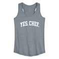 thumbnail image 1 of Instant Message - Yes Chef Collegiate - Women's Racerback Tank Top, 1 of 6