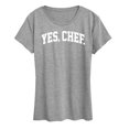 thumbnail image 1 of Instant Message - Yes Chef Collegiate - Women's Short Sleeve Graphic T-Shirt, 1 of 6