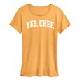 thumbnail image 1 of Instant Message - Yes Chef Collegiate - Women's Short Sleeve Graphic T-Shirt, 1 of 7