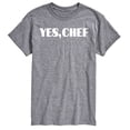 thumbnail image 1 of Instant Message - Yes Chef Diner Font - Men's Short Sleeve Graphic T-Shirt, 1 of 6