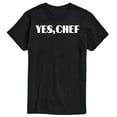 thumbnail image 1 of Instant Message - Yes Chef Diner Font - Men's Short Sleeve Graphic T-Shirt, 1 of 6