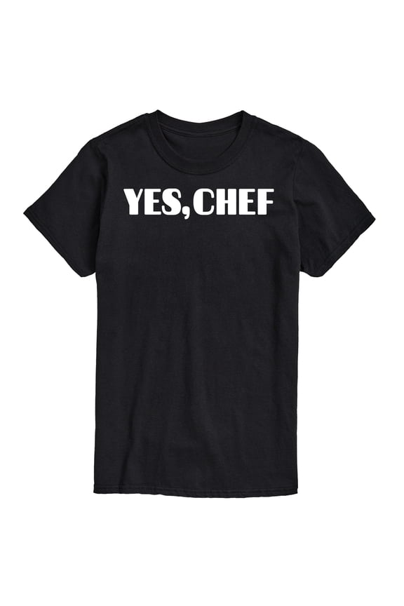 - Yes Chef Diner Font - Men's Short Sleeve Graphic T-Shirt