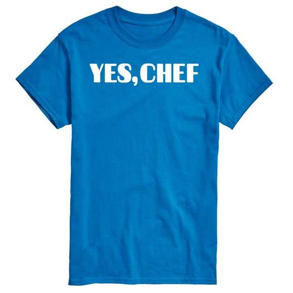 Instant Message - Yes Chef Diner Font - Men's Short Sleeve Graphic T-Shirt