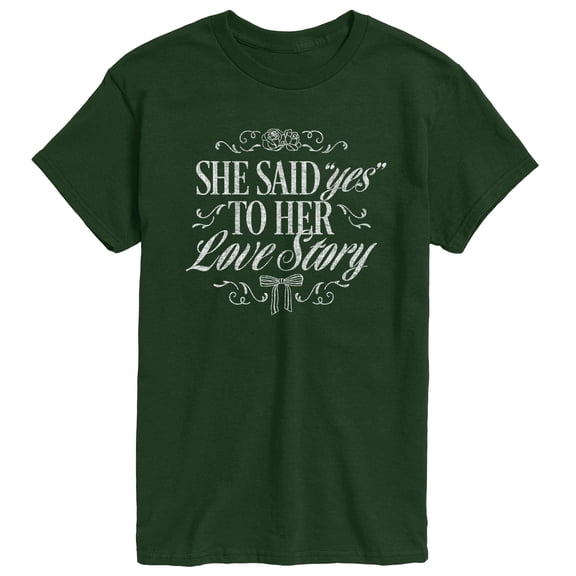 Instant Message - Yes To Her Love Story - Women's Short Sleeve Graphic T-Shirt