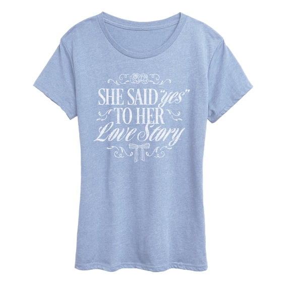 Instant Message - Yes To Her Love Story Short Sleeve Graphic T-Shirt