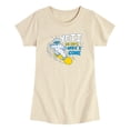 thumbnail image 1 of Instant Message - Yeti or Not, Here I Come - Toddler Girls Fitted Short Sleeve T-Shirt, 1 of 4