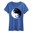 thumbnail image 1 of Instant Message - Yin Yang Dragons - Women's Short Sleeve Graphic T-Shirt, 1 of 5