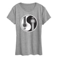 thumbnail image 1 of Instant Message - Yin Yang Guitar Men Short Sleeve Graphic T-Shirt, 1 of 5