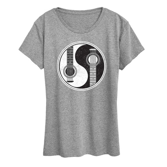Instant Message - Yin Yang Guitar Men - Women's Short Sleeve Graphic T-Shirt
