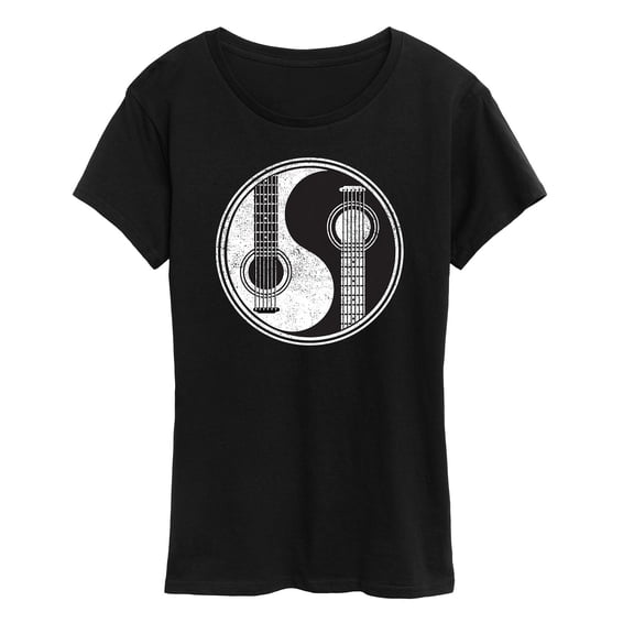 Instant Message - Yin Yang Guitar Men - Women's Short Sleeve Graphic T-Shirt
