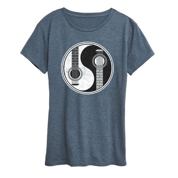 Instant Message - Yin Yang Guitar Men - Women's Short Sleeve Graphic T-Shirt