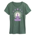 thumbnail image 1 of Instant Message - Yoga Moon Phases - Women's Short Sleeve Graphic T-Shirt, 1 of 6