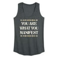 thumbnail image 1 of Instant Message - You Are What You Manifest - Women's Racerback Tank Top, 1 of 6