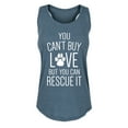 thumbnail image 1 of Instant Message - You Can't Buy Love Rescue It - Women's Racerback Tank, 1 of 5