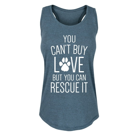 Instant Message - You Can't Buy Love Rescue It - Women's Racerback Tank