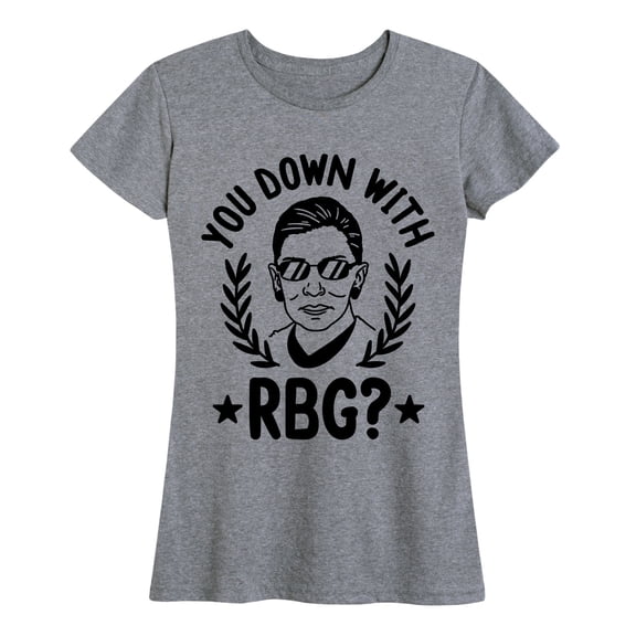 Instant Message - You Down With Rbg - Women's and Women's Plus Size Short Sleeve Graphic T-Shirt