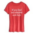 thumbnail image 1 of Instant Message - You Find Me Relatable - Women's Short Sleeve Graphic T-Shirt, 1 of 5