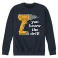 thumbnail image 1 of Instant Message - You Know The Drill - Men's Crew Neck Fleece Pullover, 1 of 6