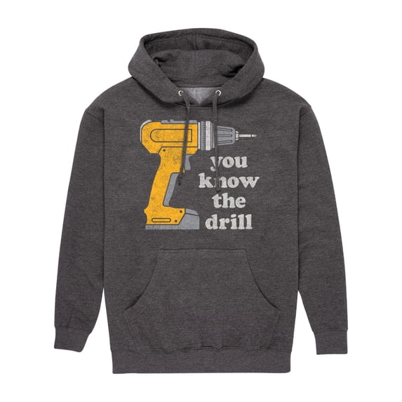Instant Message - You Know The Drill - Men's Pullover Hooded Fleece Sweatshirt