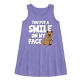 thumbnail image 1 of Instant Message - You Put A Smile On My Face - Toddler & Youth Girls A-line Dress, 1 of 5